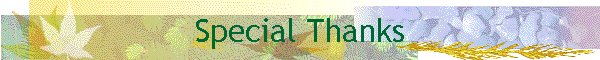 Special Thanks
